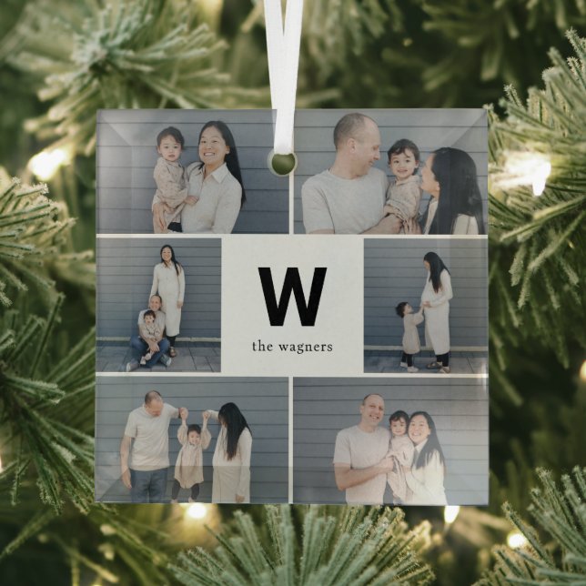 Ornamento de fotos Personalizado de color editable (in situ)