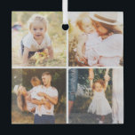 Ornamento de fotos Personalizado de Gallery Grid 4<br><div class="desc">Diseñado por Berry Berry Sweet,  Modern Stationery y personalizadas Gifts. Visite nuestro sitio web en www.berryberrysweet.com para ver nuestras líneas de productos completas.</div>