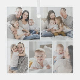 Ornamento de fotos Personalizado de Gallery Grid 5