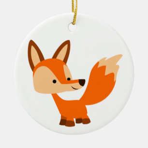 Ornamento de Fox Personalizado amigable