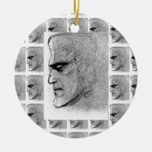 ORNAMENTO DE FRANKENSTEIN BW