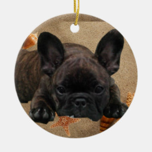 Ornamento de Französische Bulldogge Weihnachtsbaum