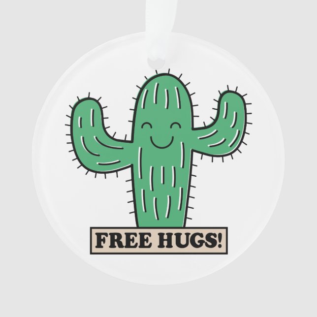 Ornamento de Free Cactus Hugs (Anverso)