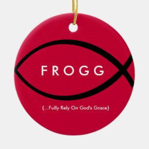 Ornamento de FROGG (confíe completamente en la