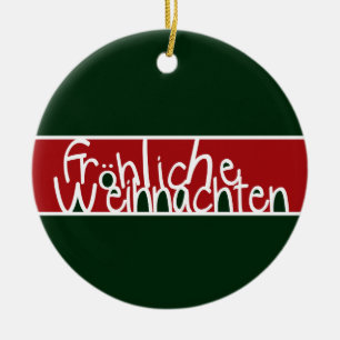 Ornamento de Frohliche Weihnachten