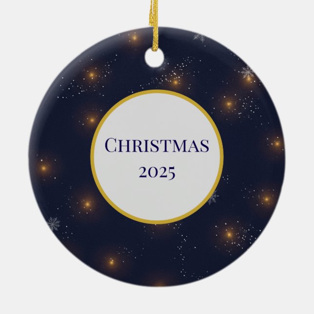 Ornamento de Frosty Pearl Navidades 2025 (Atrás)