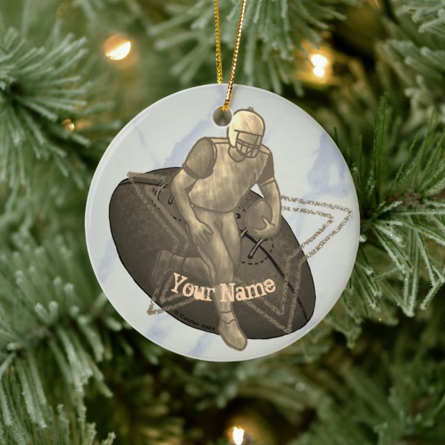 Ornamento de fútbol de retoque (Árbol)