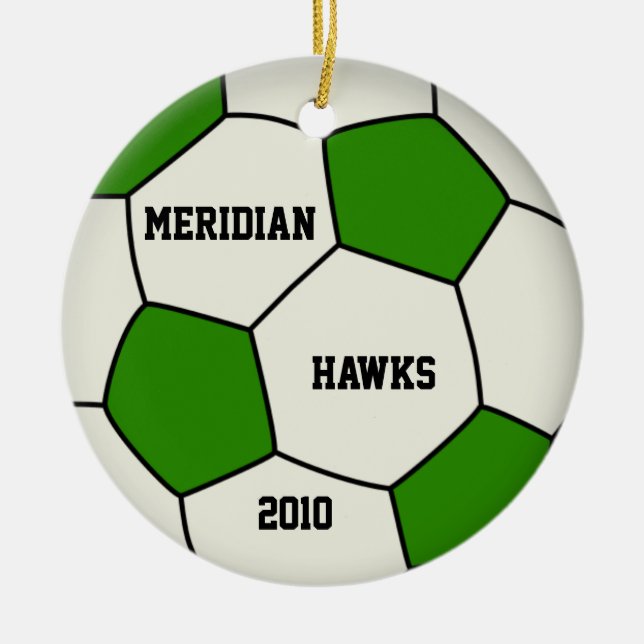 Ornamento de fútbol Meridian (Frente)