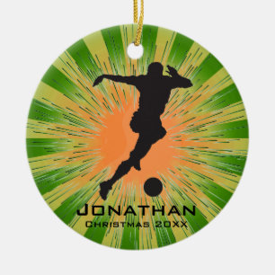 Ornamento de fútbol personalizado