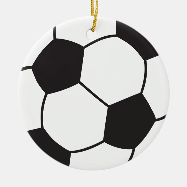 Ornamento de fútbol personalizado para regalo de e (Frente)