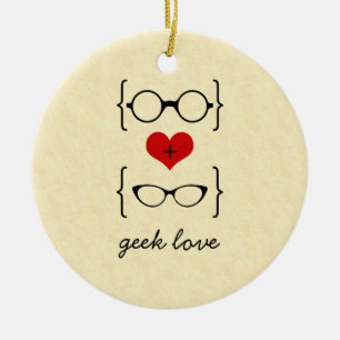 Ornamento de gafas Geeky