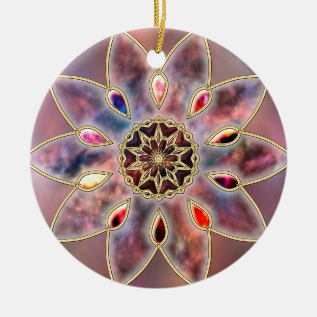 Ornamento de galaxias de mármol (Frente)