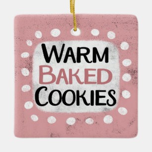 Ornamento de galletas al horno cálido