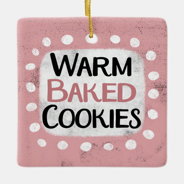 Ornamento de galletas al horno cálido (Anverso)