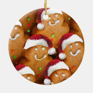 Ornamento de galletas de pan de jengibre