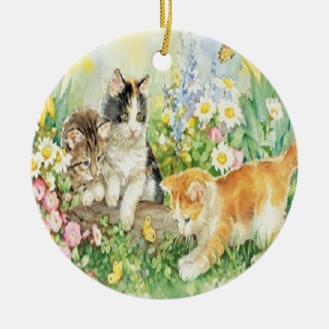 Ornamento De Gatitos Cute (Frente)
