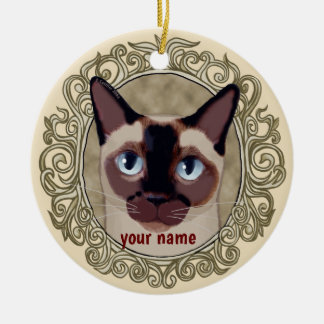 Ornamento de gato de Tonkinés