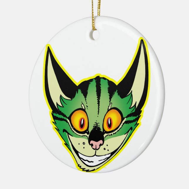 Ornamento de gato Personalizado fluorescente (Izquierda)