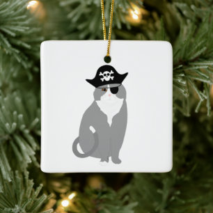 Ornamento de gato pirata