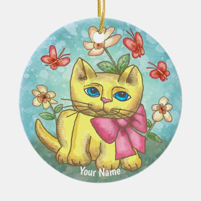 Ornamento de gato Thomas Kitten (Frente)