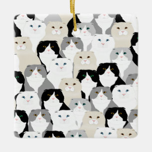 Ornamento de gatos fritos escoceses