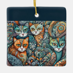 ornamento de gatos tranquilizantes