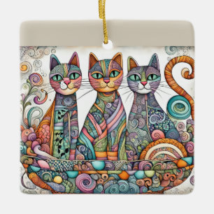 ornamento de gatos tranquilizantes