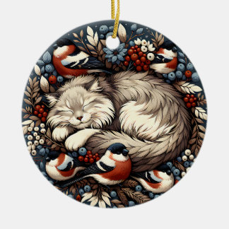 Ornamento de gatos y aletas durmientes