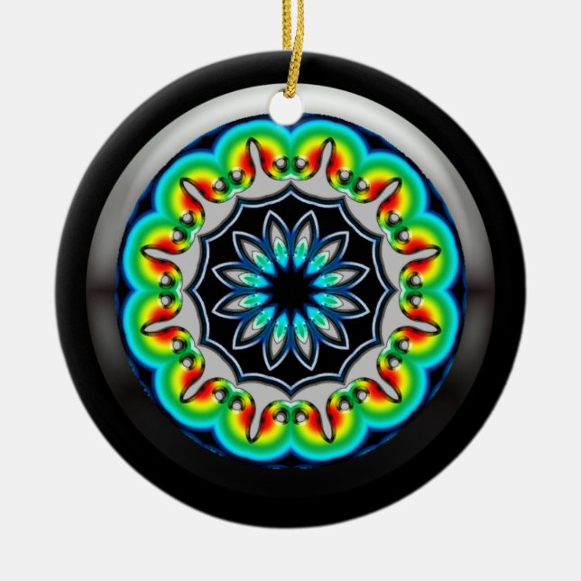 Ornamento de Geometry Mandala (Frente)