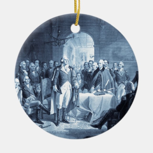 Ornamento de George Washington y sus generales (Frente)