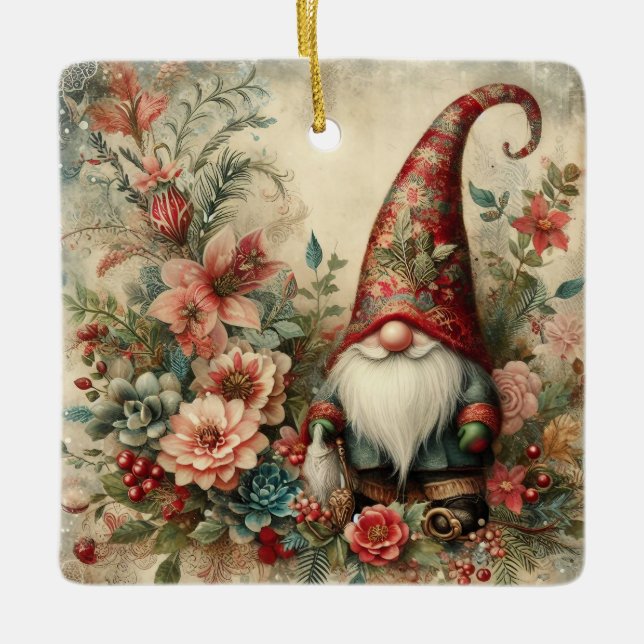 Ornamento de Gnome Navidades clásicos (Anverso)