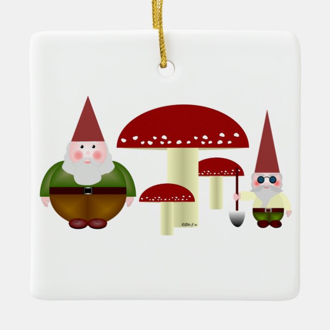 Ornamento de Gnomes Garden (Anverso)