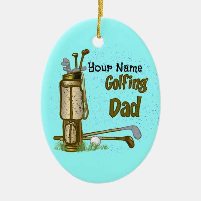 Ornamento de Golf Dad (Frente)