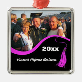 Ornamento de graduación de Personalizable rosado