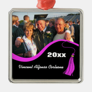 Ornamento de graduación de Personalizable rosado