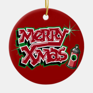 Ornamento de graffiti navideño