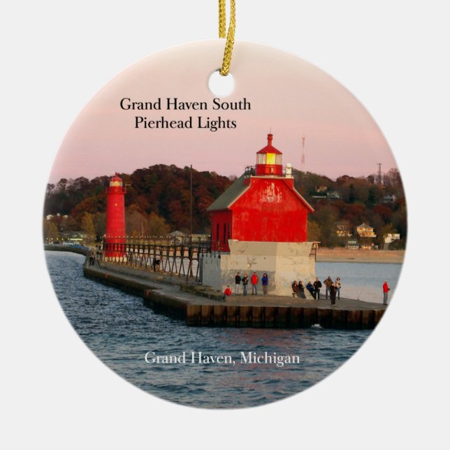 Ornamento de Grand Haven South Pierhead Lights DS (Frente)