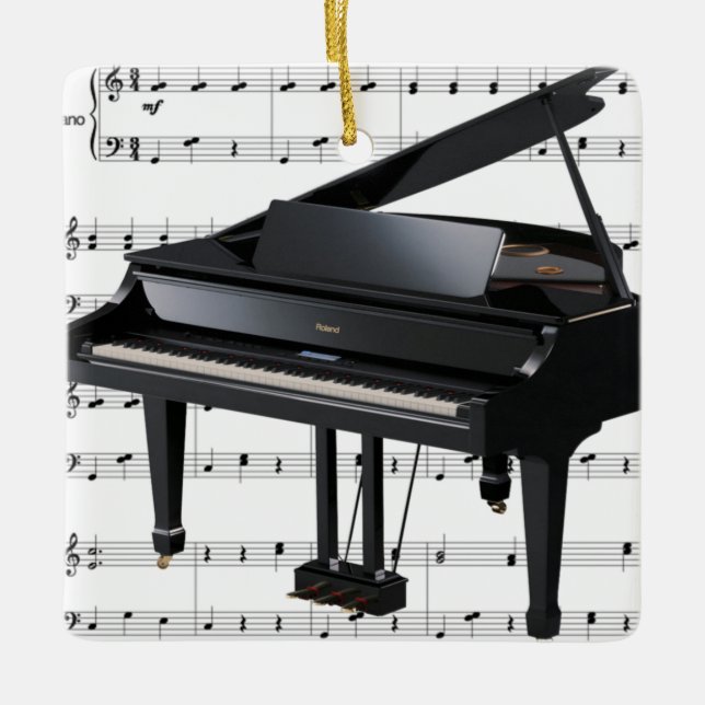 Ornamento de Grand Piano (Anverso)