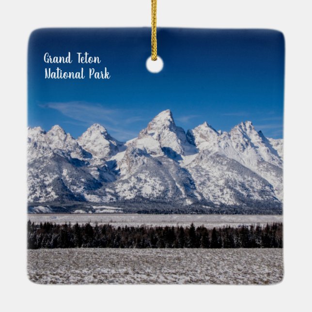 Ornamento de Grand Teton NP de dos lados (Reverso)