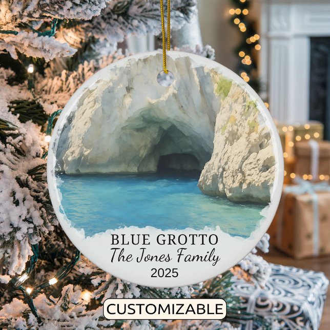 Ornamento de gruta azul personalizado, Italia (Subido por el creador)
