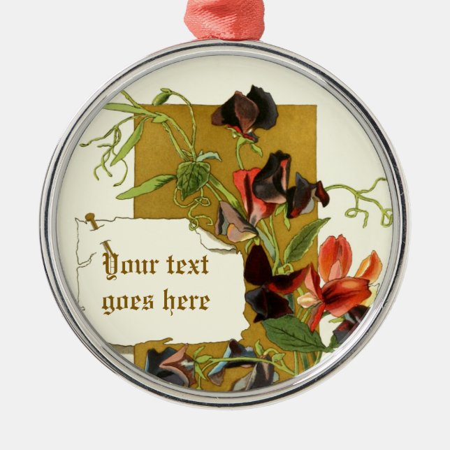 Ornamento de guisante de guisante rojo (Frente)