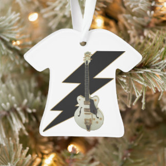Ornamento de guitarra blanca