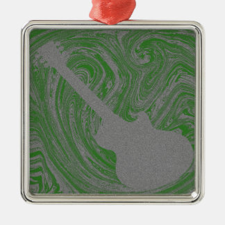 Ornamento de guitarra de Grunge, verde