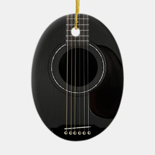 Ornamento de guitarra negro