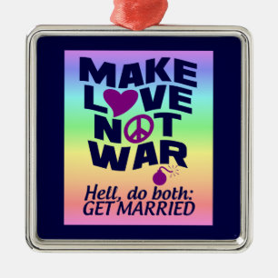 Ornamento de hacer amor no guerra
