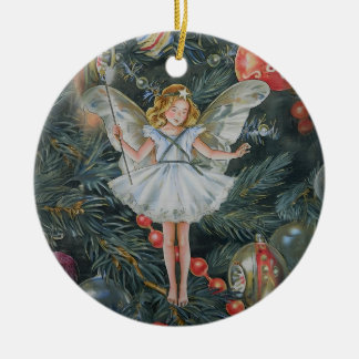 Ornamento de hadas de árbol de Navidad, personaliz