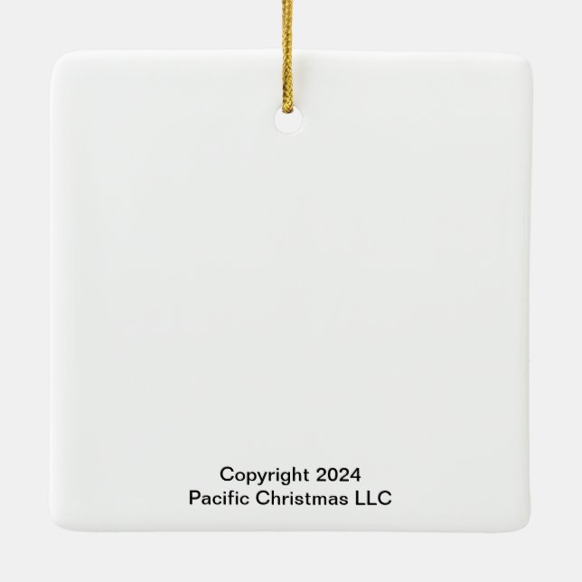 Ornamento de hadas de ardilla para navidades (Reverso)