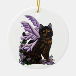 Ornamento de hadas de Tortie Cat Tortoiseshell