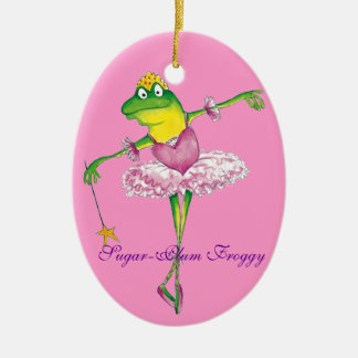 Ornamento de hadas del Froggy del ciruelo del