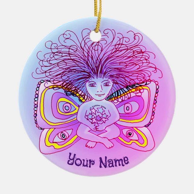 Ornamento de Hairy Fairy (Frente)